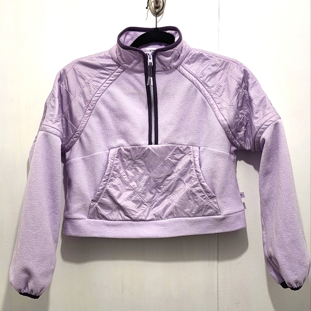 Athleta Girl Transition Half Zip Color: Oxalis Violet Medium‎ 8-10